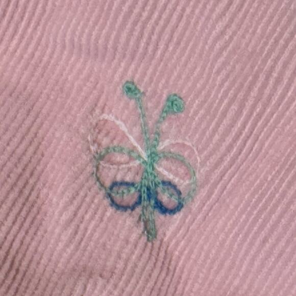 Vintage Wonderalls Corduroy Overall Outfit Set Toddler Girls XL 25-28 lbs Pink - Picture 4 of 10